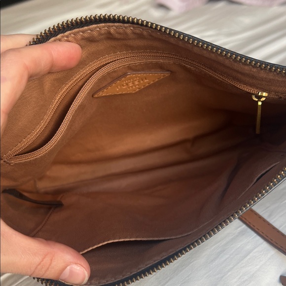 Fossil Black and Brown Crossbody Bag - Picture 5 of 7